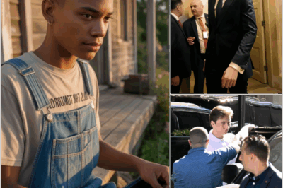 No one paid attention when a teenage boy stopped to fix a stranger’s flat tire—until a mysterious black SUV pulled up to his house the next morning
