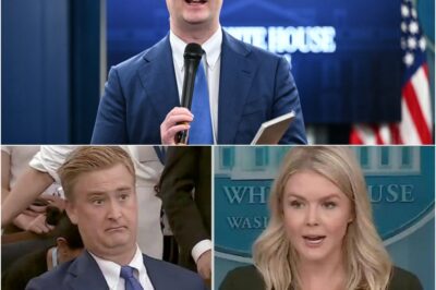Karoline Leavitt stood at the podium thinking she could spin her way out of it. But Peter Doocy came armed with the quote America couldn’t forget: ‘It’s sitting on my desk.’ What followed was a brutal unraveling of contradictions, old promises, and a growing sense that someone, somewhere, had lied. The silence in the room was louder than anything she said.