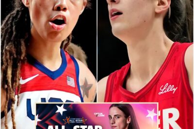 BREAKING NEWS: Brittney Griner Lashes Out After Caitlin Clark Named All-Star Captain — But Clark’s One-Line Response Just Ended the Conversation She couldn’t hold it in. Brittney Griner reportedly unleashed a jealous tirade after Caitlin Clark topped the All-Star voting and took the captaincy. But while Griner vented, Clark didn’t flinch. She waited. Then she spoke — just one line. And when she did, even her loudest critics… fell silent.
