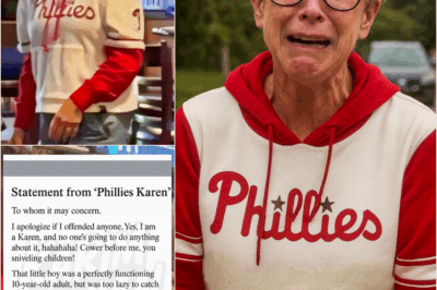 “It’s Mine Now. Don’t Call Me Phillies Karen.” — The Woman’s ‘Apology’ Outside a 10-Year-Old’s Boy Home Ended With a Bold Statement That Silenced an Entire Street